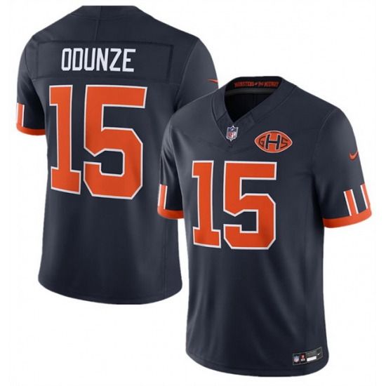 Men's Chicago Bears Caleb Williams Navy Player Game Jersey Custom Available S 6XL - 3 of 7