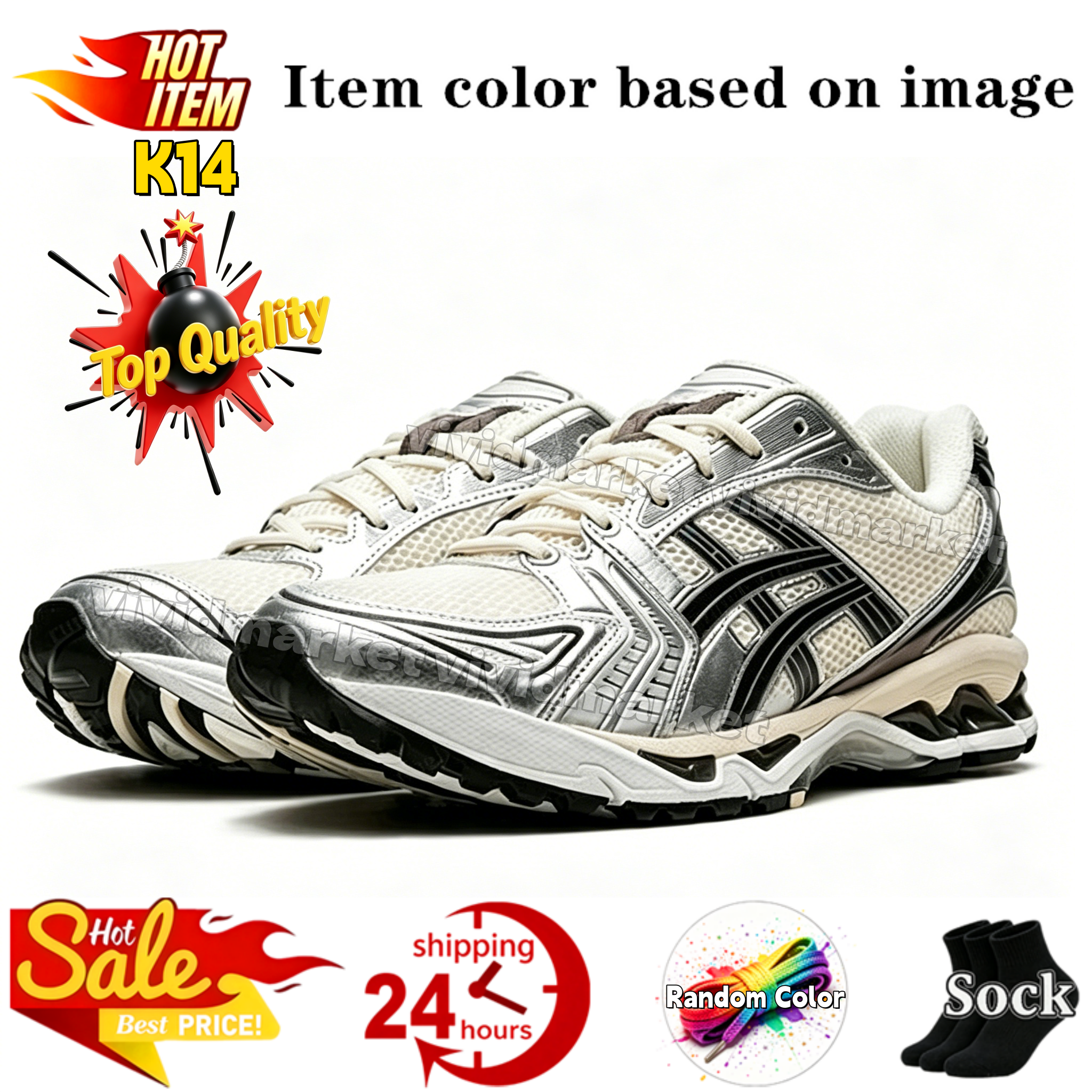 Designer Running Shoes Gels Nyc Mens Womens Cream Solar Power Pure Sier Outdoor Sneakers Sports Athleisure Trainers Fashion Daily Outfit With Box 36-47 - 6 of 8