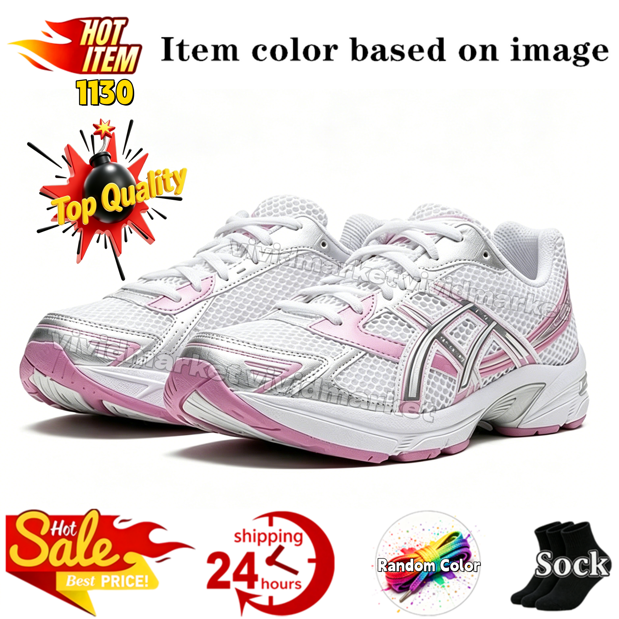 With Box Designer Shoes K14 gels nyc 1130 Mens Womens Sneakers Cream Solar Power Pure Sier Outdoor Sneakers Sports Athleisure Trainers Fashion Daily Outfit 36-47 - 5 of 8