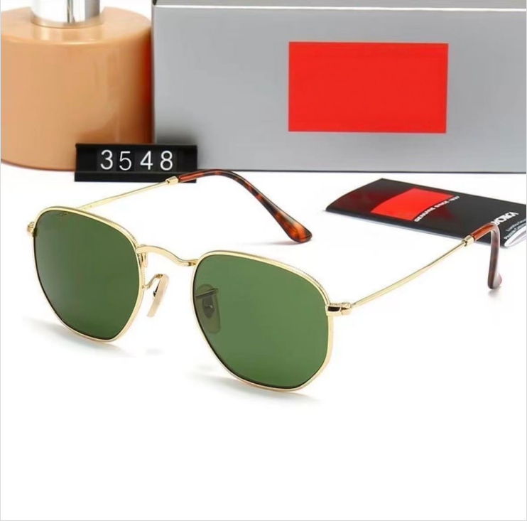 Luxury designer sunglasses rb sunglasses Hexagonal metal sunglasses Top quality gafas 3548 3447 luxury UV400 Eyewear Classiceyeglasses for men and women 51mm - 3 of 9