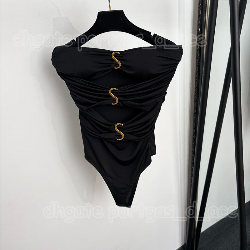 Designer Charming Hollow Bodysuit Tanks Women Black Sleeveless Leopard Sexy Night Club Party Playsuit - 6 of 8