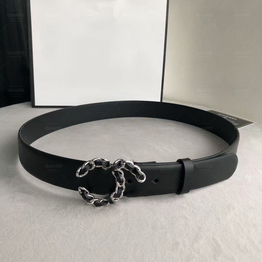 designer for women Men Designer Belt Womens Mens Casual Letter Smooth Buckle Belts Width 3.5cm and 3.0cm very good - 1 of 8