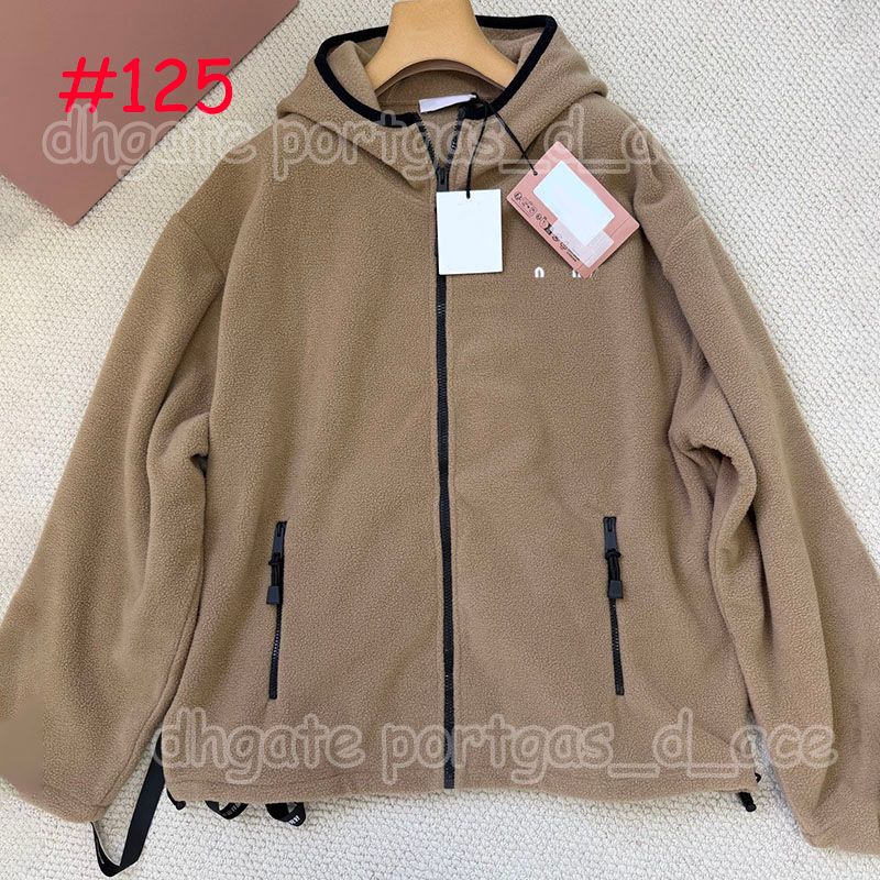 Luxury Letter Embroidered Fleece Jacket Coat Designer Women Long Sleeve Zipper Outerwear Winter Autumn Vacation Street Style Velour Jackets - 5 of 7