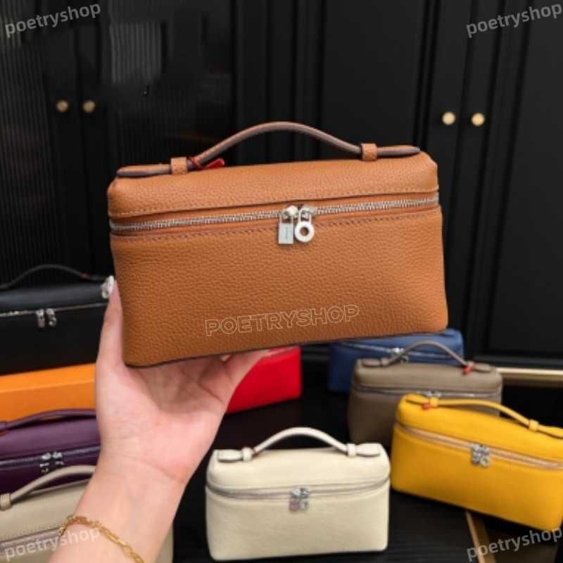 Designer Bags Lunch Box Women Bags Designer Makeup Handbag Genuine Leather Handbags Canvas Ostrich Stranded Two Way Shoulder Crossbody bag - 4 of 8