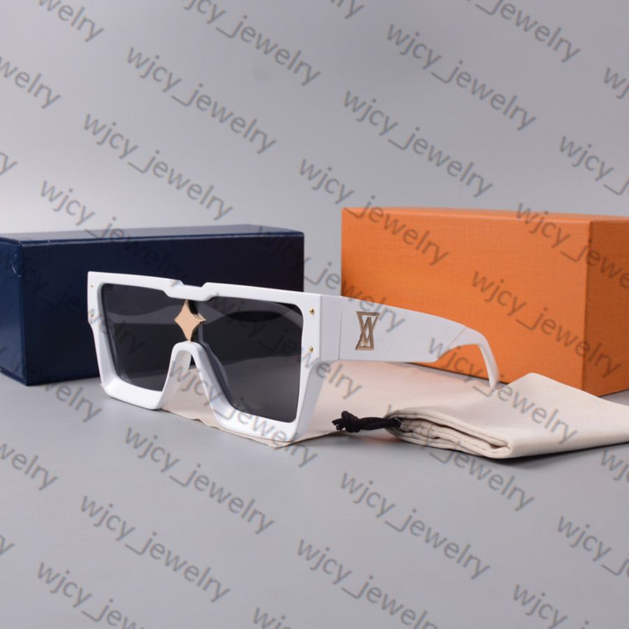 Designer Sunglasses Man Sunglasses Woman Fashion Glasses Rectangle Big Full Frame Letter Design for Man Women 5 Option Top Quality - 4 of 9