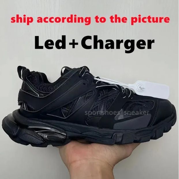 Designer Men Women Runner 7 7.0 Casual Shoes Track Led Sneaker Tracks 3 3.0 Platform Sneakers Luxury Paris Gomma Leather Trainer Extraordinary Mens Trainers Size 35-46 - 2 of 8