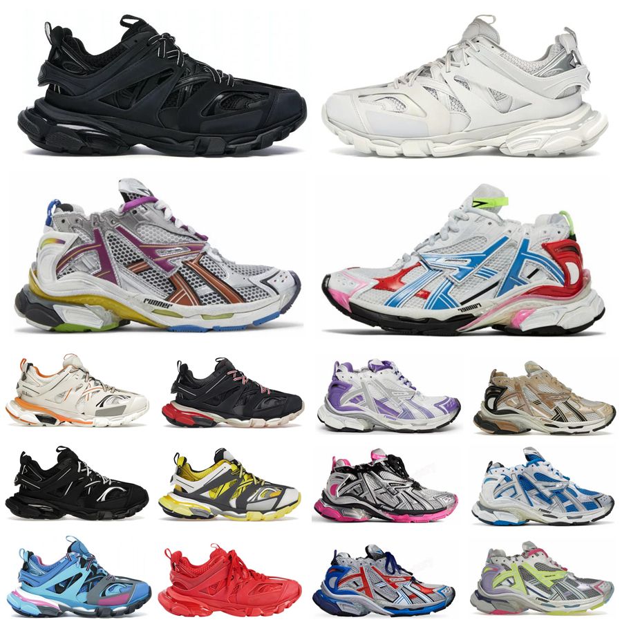 Desinger Casual Shoes Runner 7 7.0 Track Led Sneaker Tracks 3 3.0 Platform Sneakers Luxury Paris Gomma Leather Trainer Extraordinary Runners Mens Trainers 35-46 - 1 of 7