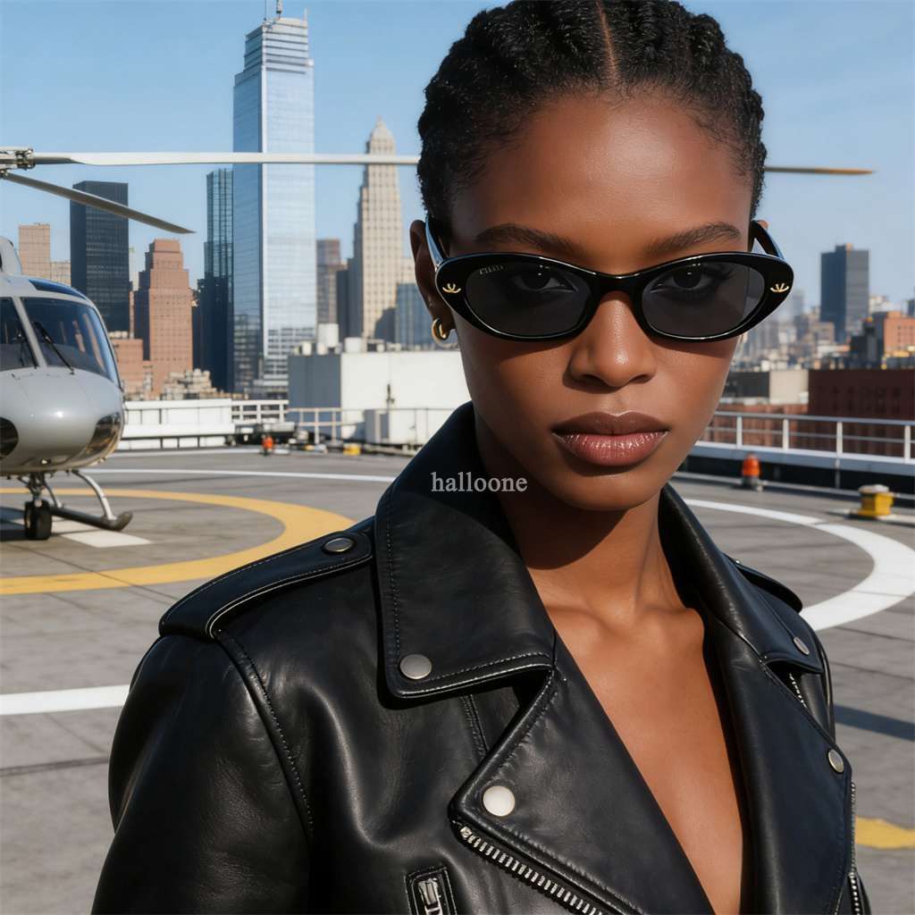 Designer Sunglasses for women oval frame Sunglasses Womens fashion sunglasses Luxury Sunglasses Eyewear Mens eyeglasses Lunette de Soleil Sun Glasses Box - 2 of 4