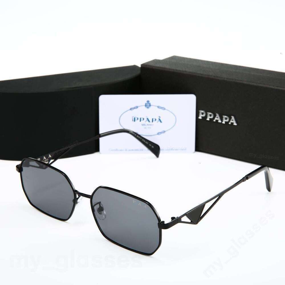 Luxury Designer Sunglasses Symbole Triangular Signature Angular Frame UV400 Protection Anti Glare Eyewear for Men Women Fashion PR17WS Sun Glasses with Box - 9 of 9