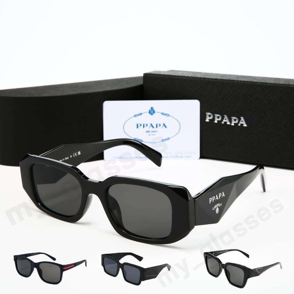 Luxury Designer Sunglasses Symbole Triangular Signature Angular Frame UV400 Protection Anti Glare Eyewear for Men Women Fashion PR17WS Sun Glasses with Box - 2 of 9