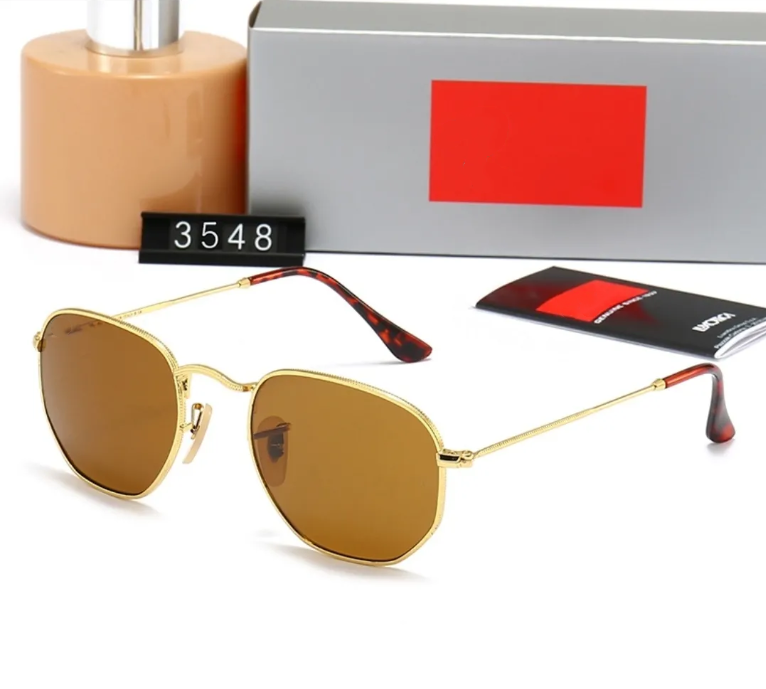 Luxury designer sunglasses rb sunglasses Hexagonal metal sunglasses Top quality gafas 3548 3447 luxury UV400 Eyewear Classiceyeglasses for men and women 51mm - 4 of 9