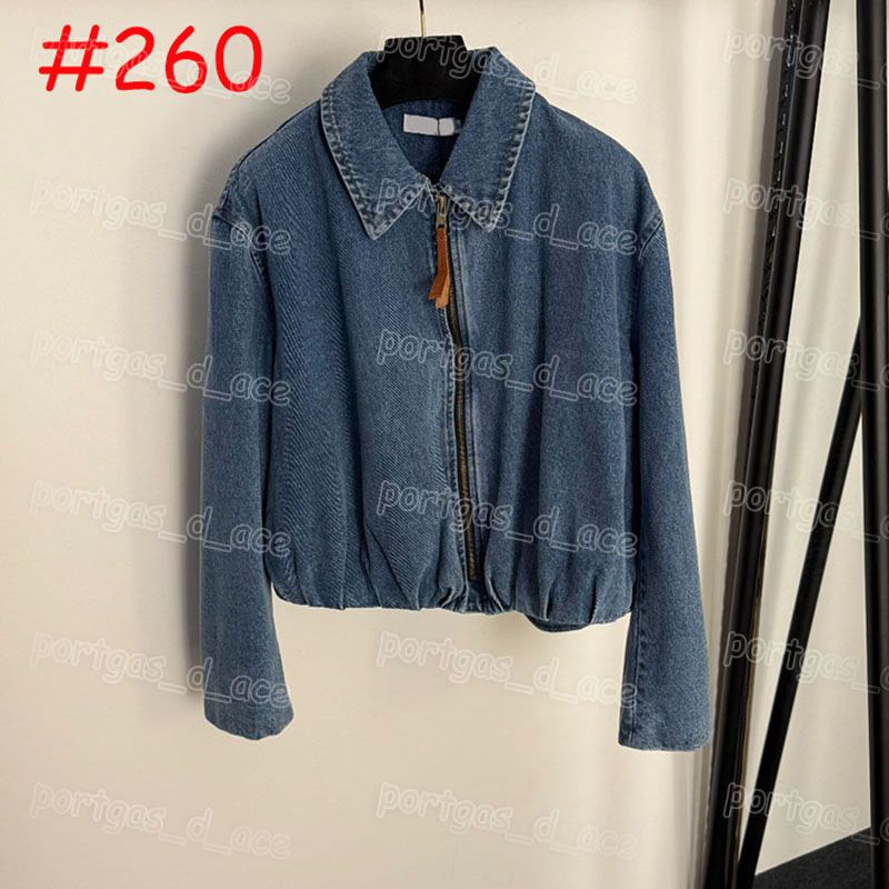 Luxury Zipper Draped Jacket For Women Designer Denim Trucker Coat Long Sleeve Pu Leather Jacket Spring Autumn Elegant Pants Tees - 6 of 8