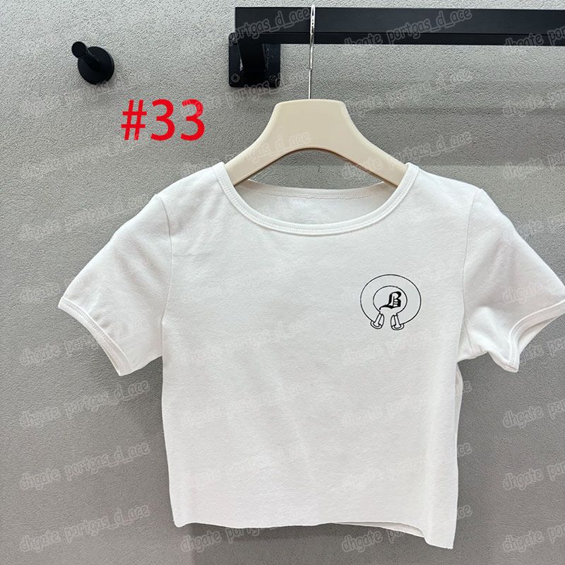 Designer Printed T Shirts Women Round Neck Slim Fit Bottoming Tops Summer Brand Street Style Tank Top Birthday Nightclub Vest - 7 of 8