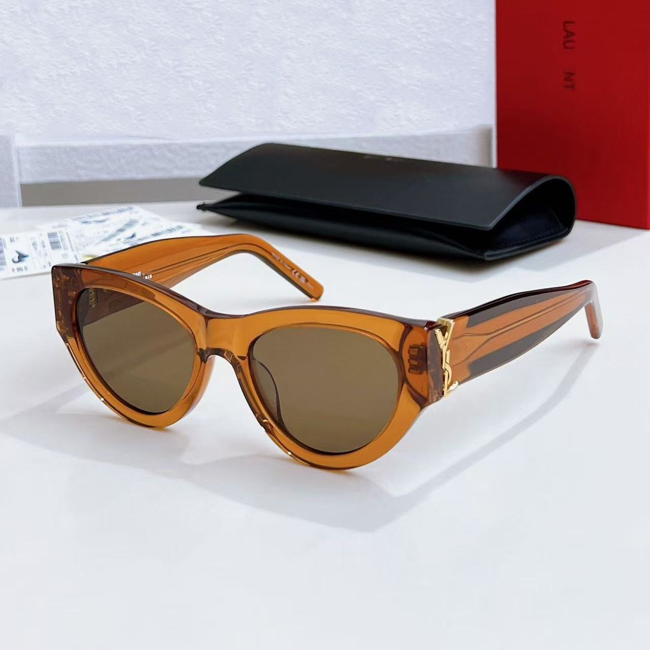 designer sunglasses M94 Luxury For Womens Mens Fashion Oval frame Metal Goggles Designer Sunglasses Protect eyes Anti-UV400 gift - 4 of 7