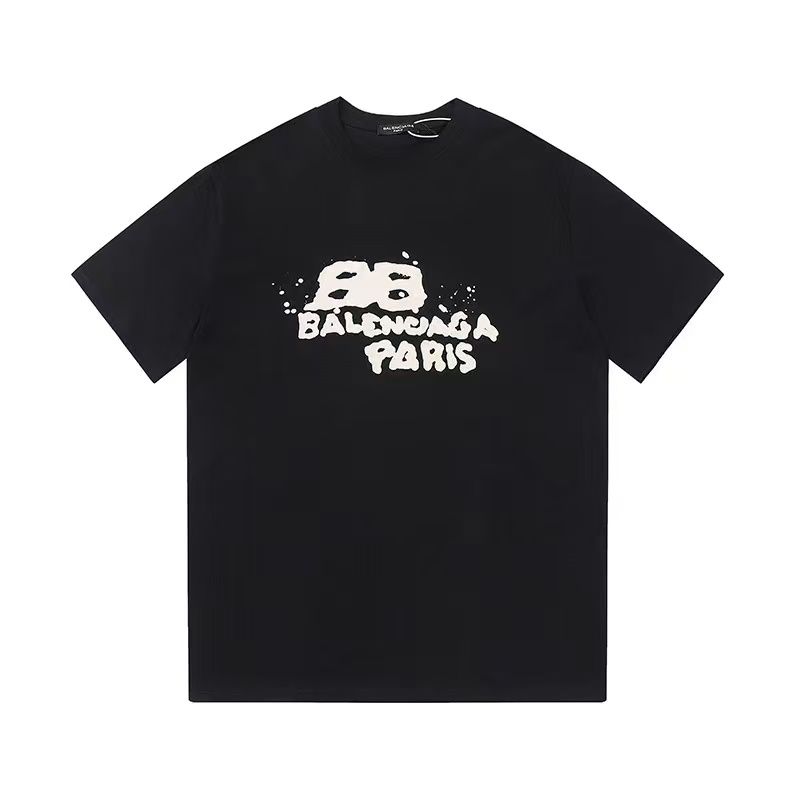 Men's T-shirt, Women's T-shirt, Designer T-shirt, High quality letter layer printed short sleeved loose casual T-shirt, 100% pure cotton men's and women's top PG - 1 of 3
