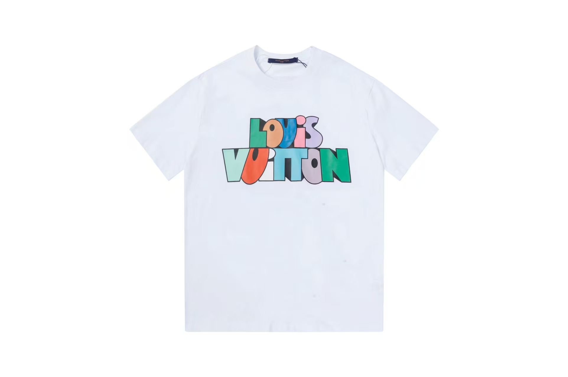 Men's T-shirt, Women's T-shirt, Designer T-shirt, High quality letter layer printed short sleeved loose casual T-shirt, 100% pure cotton men's and women's top PX - 3 of 3