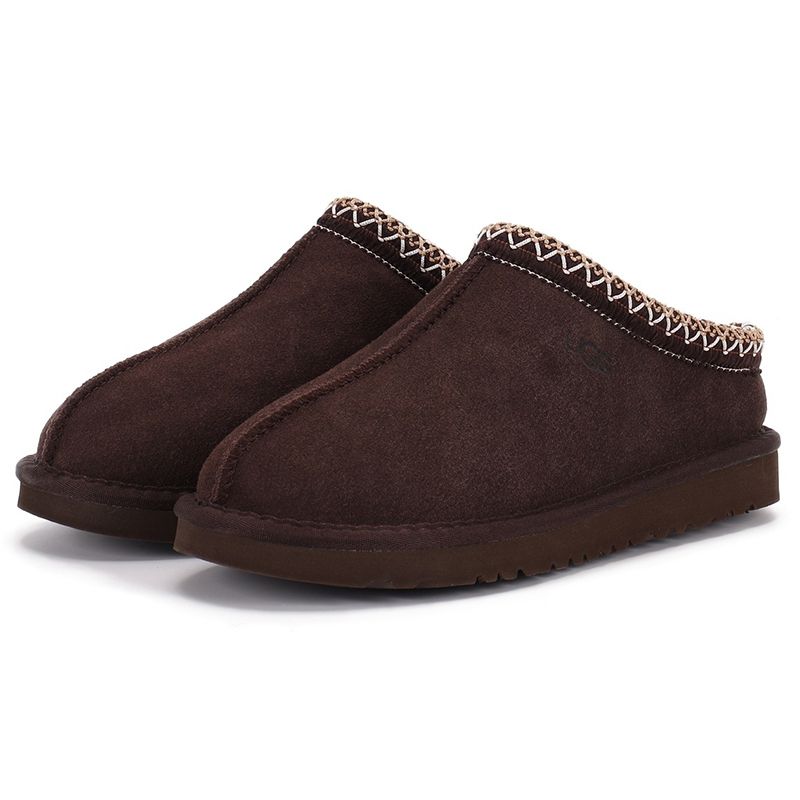 UGG Women's Tasman Slippers Tribal Whipstitch Trim Suede Shearling Lined Slip On Indoor Outdoor Winter Mule Slides Multiple colors - 2 of 8