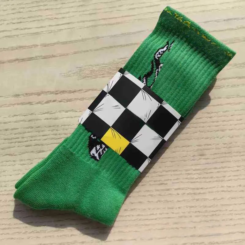 Chrome socks men women men's designer lips print sock fashion high street style colorful stocking breathable cycling anti sweat sport outdoor warm socks - 3 of 8