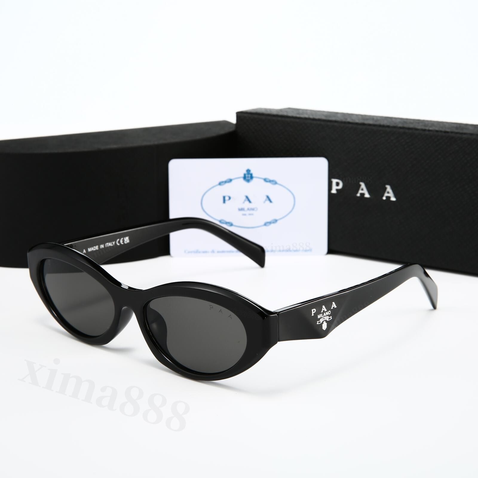 Top luxury Sunglasses designer womens Mens Wearing fashion hot selling senior Eyewear For Women eyeglasses frame Vintage Metal Sun Glasses With box - 8 of 9