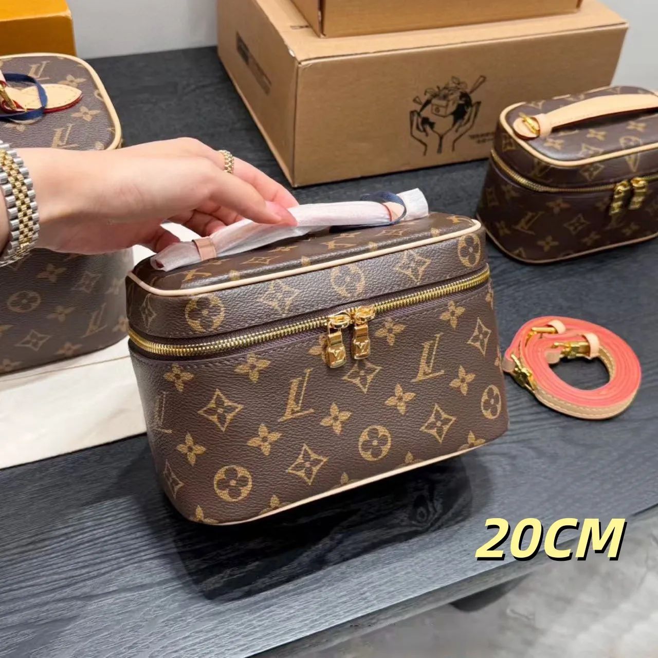 Designer Bag sac de luxe Nice nano vintage makeup bag shoulder bag Makeup Bag Luxury Cosmetic bag designer Women's Handbag Purse designer - 3 of 8