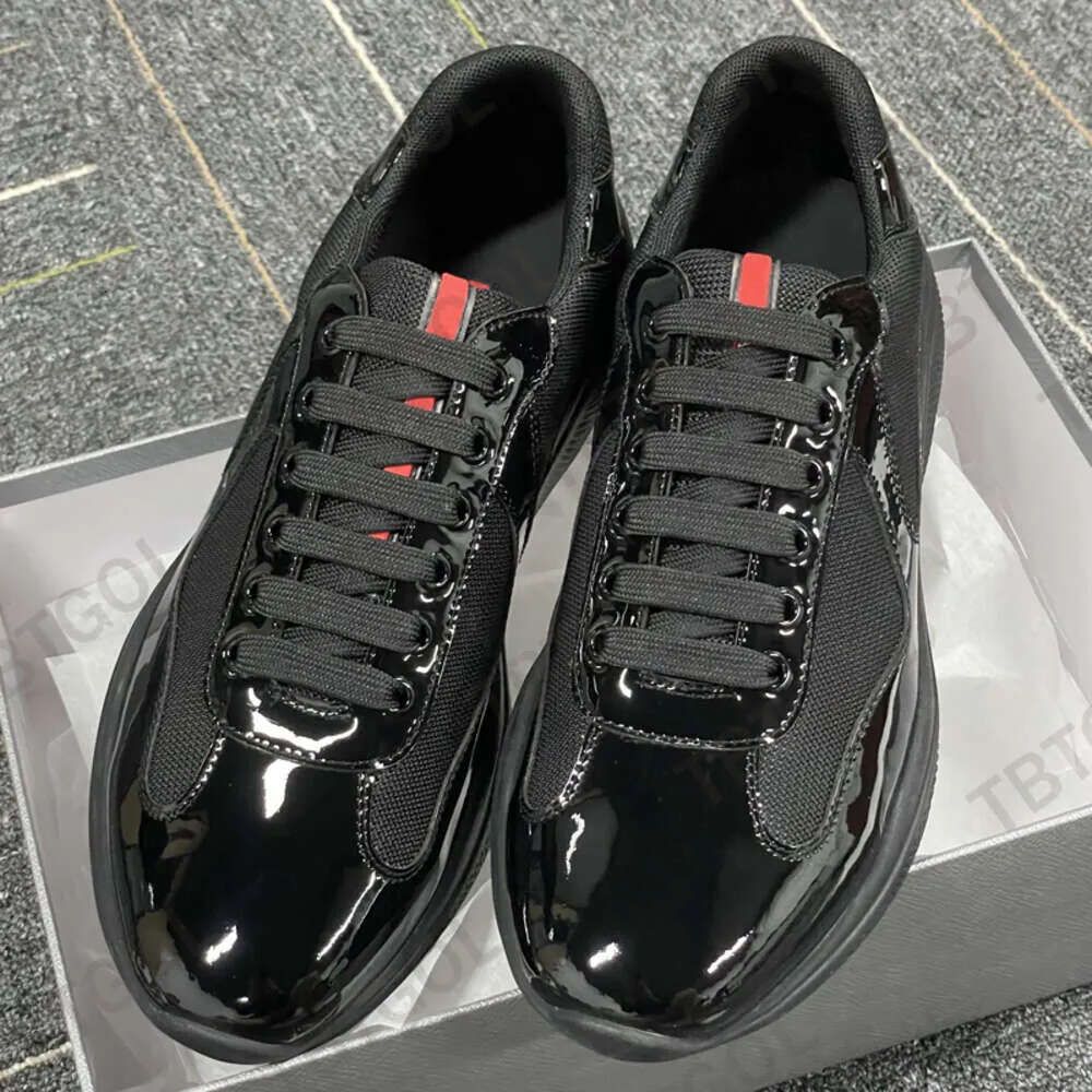 Designer Men Women Sneakers Americas Cup Xl Trainers Leather Lace-up Casual Shoes Outdoor Runner Sport Shoes 36-47 Big Size 53 - 4 of 9