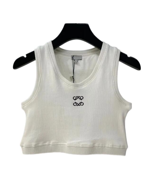 Designer Tank top Summer Women T Shirts Crop Top Sexy Off Shoulder Black Tank Casual Sleeveless Backless Shirt - 5 of 9