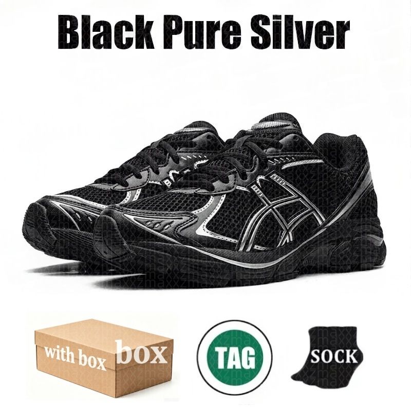 with box designer shoes asices gels nyc1130 k14 running shoes Japan kayano14es Metallic Silver Gold Chrome Toe Pink Foam Blue Tint mens womens outdoor sneakers 36-47 - 6 of 8