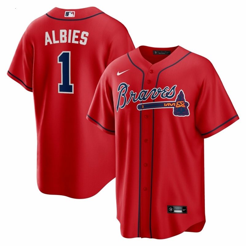 Men's Atlanta Braves Ronald Acuna Jr. White Home Replica Player Name Jersey - 7 of 8
