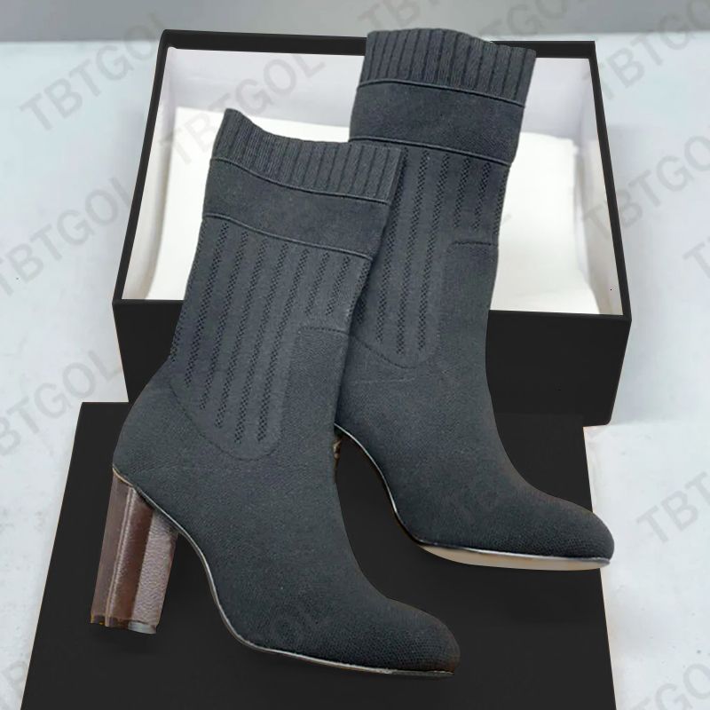over the knee boots designer boots silhouette ankle boot heels shoes winter woman Fabric socks boots wedding party shoe big size eu43 684 50 - 5 of 8