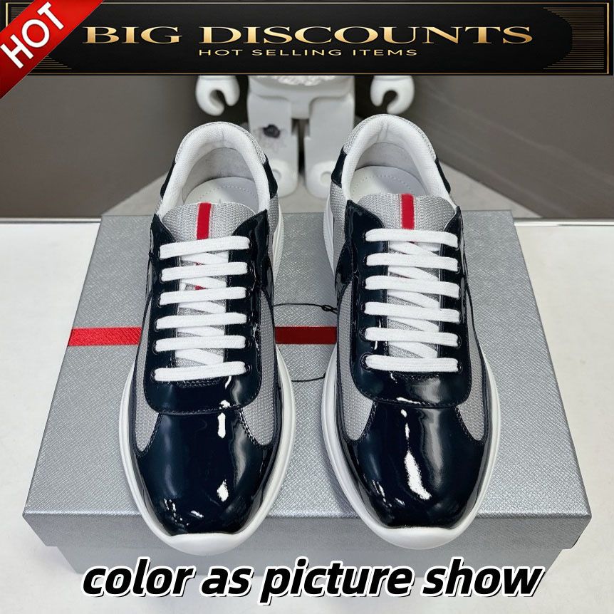 designer shoe cups sneakers shoes americas cup women men sneaker men sier red white grey aviation gold black royal blue mango loden green - 3 of 9