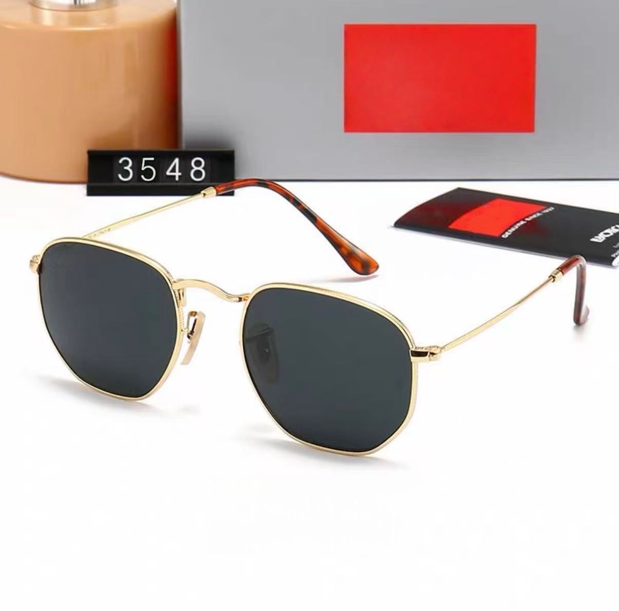 RB sunglasses Designer Sunglass for Women Luxury Metals Sunglasses Mens Casual Fashion Eyeglasses Street Style Sunglass Outdoor Beach Sun Glasses - 2 of 9