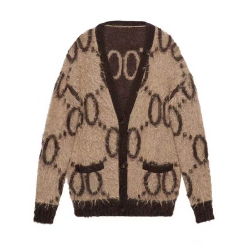 Womens Cardigan Sweaters Designer Wool Sweater Winter Warm Knits Shirts Long Sleeves Woman Classic Sweatshirt Tops Embroidery Shirt S-XL - 9 of 9