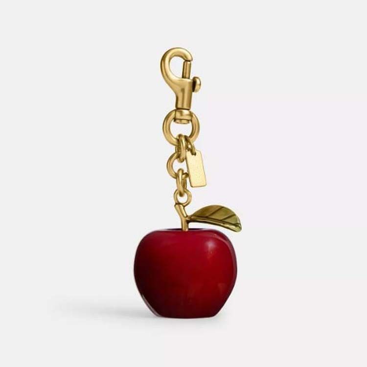 Little Charm, Big Smile Charm Women Key Rings keychain with box Retro-Cool Cherry In Glittery Resin Clip it To Favorite f Keys For Refreshing Style key chain Lanyards - 5 of 8