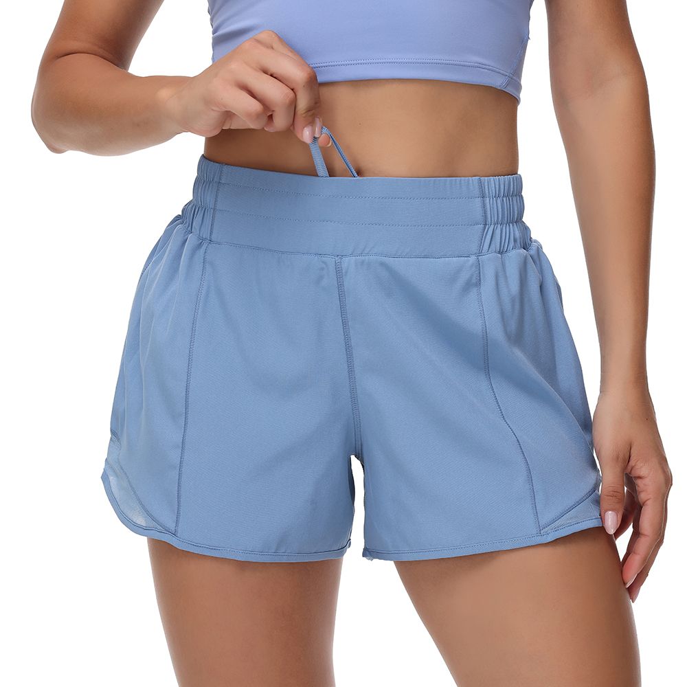 Womens Hotty Hot High-Rise Lined Short 4" Gym Fitness Training Tights Sport Quick-drying Short Pants Fashion Trousers - 1 of 8