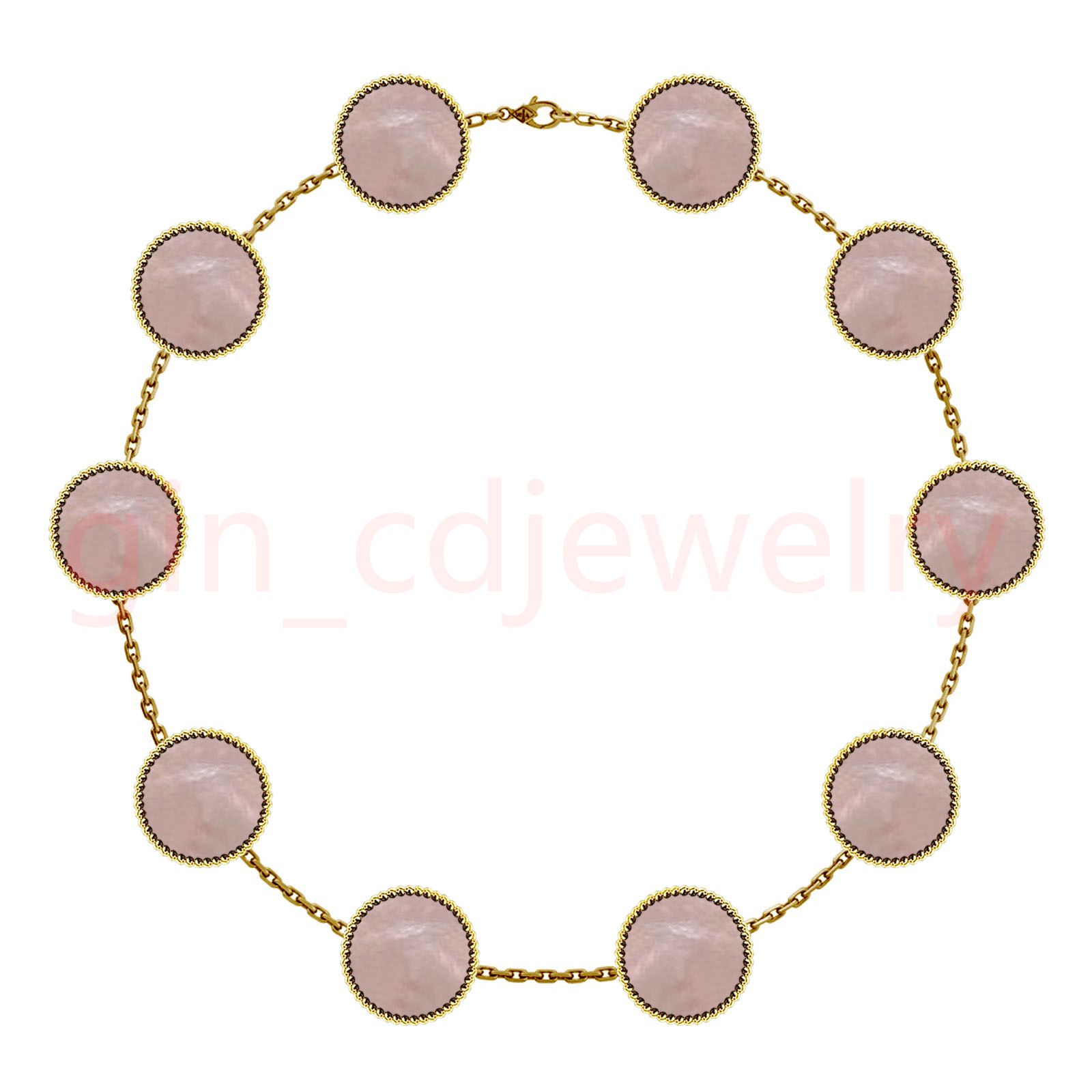 Fashion Classic Lucky 10 Flower Necklace Ladies and Girls Valentine's Day Mother's Day Engagement Jewelry - 7 of 8