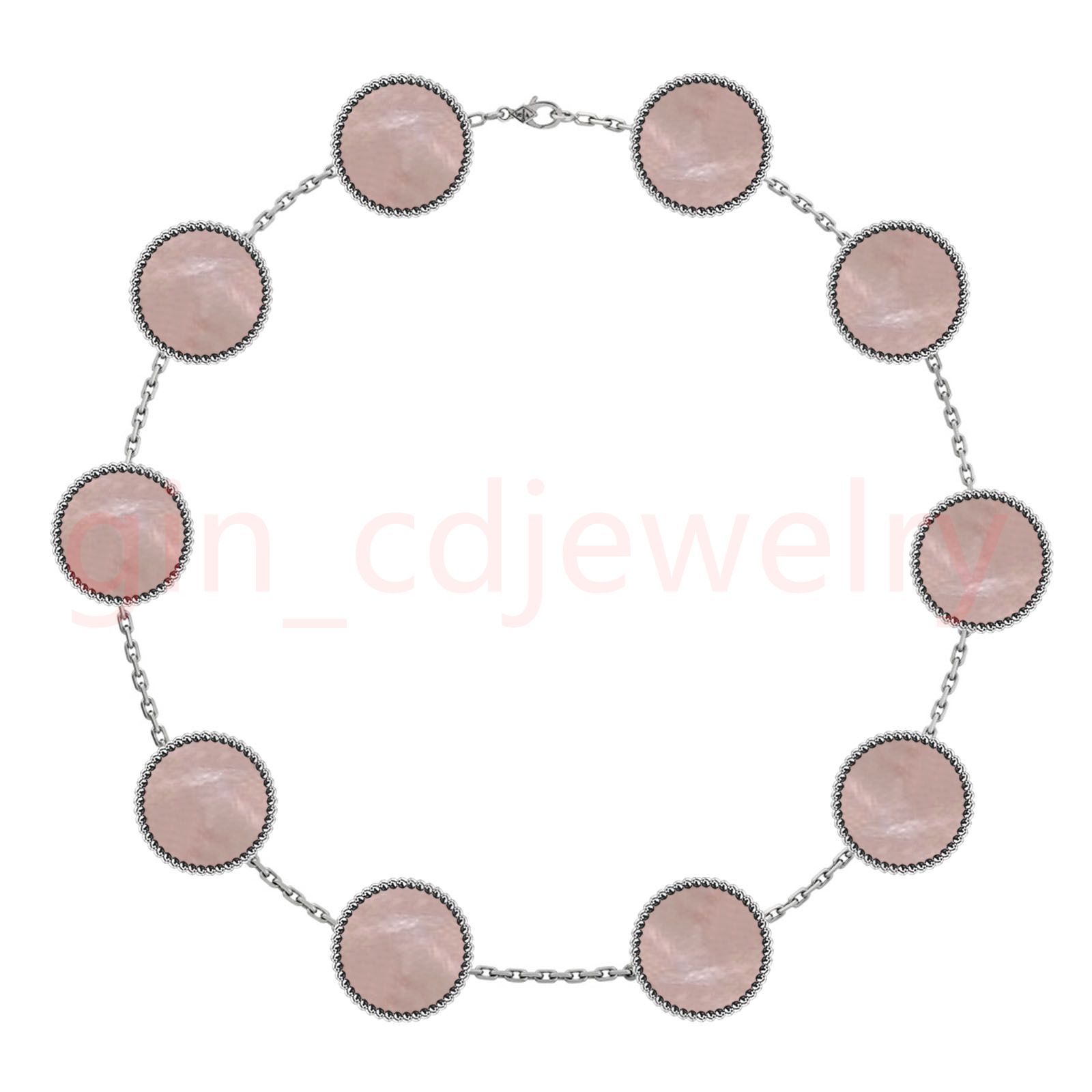 Fashion Classic Lucky 10 Flower Necklace Ladies and Girls Valentine's Day Mother's Day Engagement Jewelry - 8 of 8