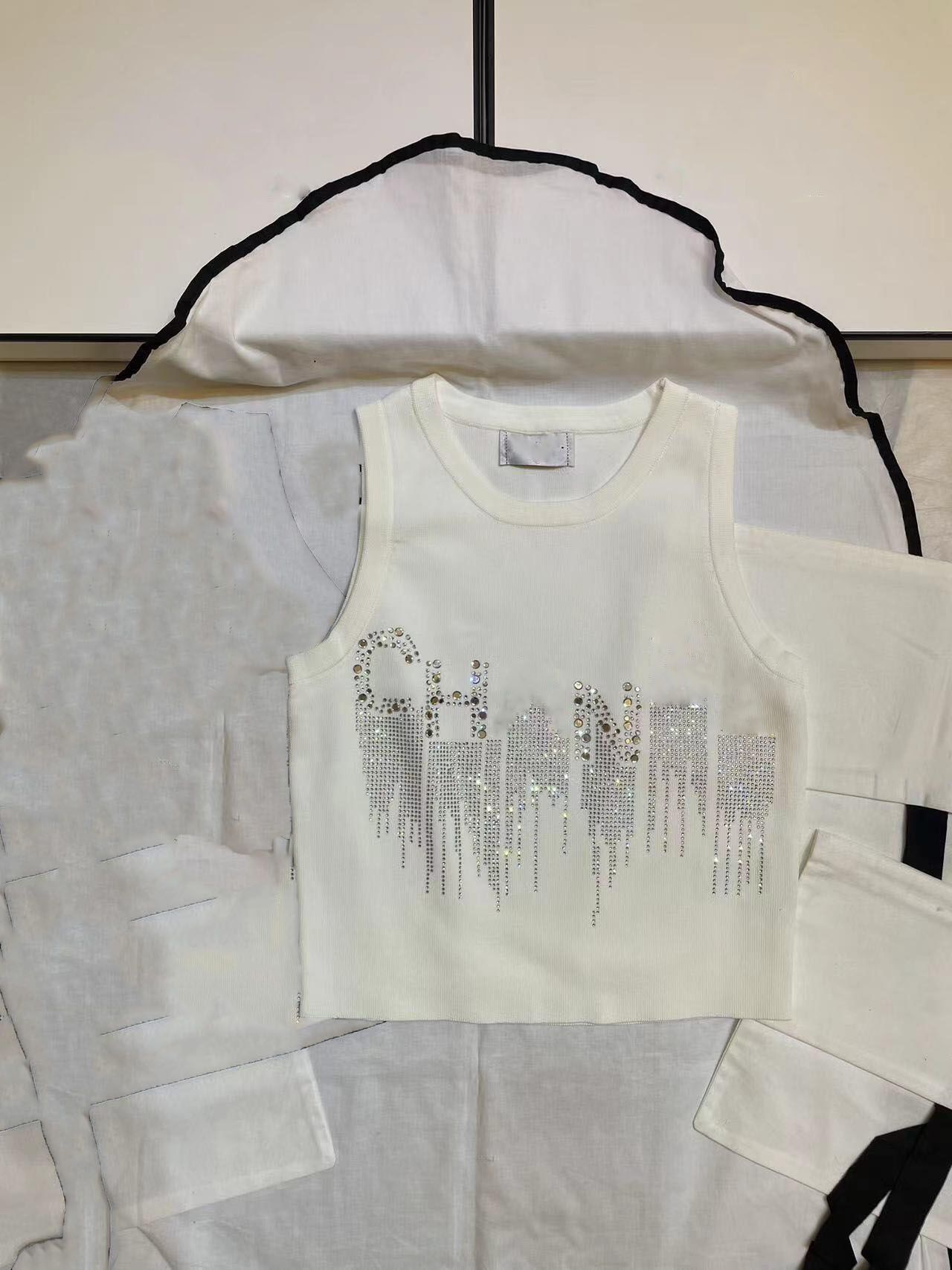 Brand Fashion Women's Tank Top Camis Embroidery Print Slim Vest Daily Casual Clothing - 5 of 8