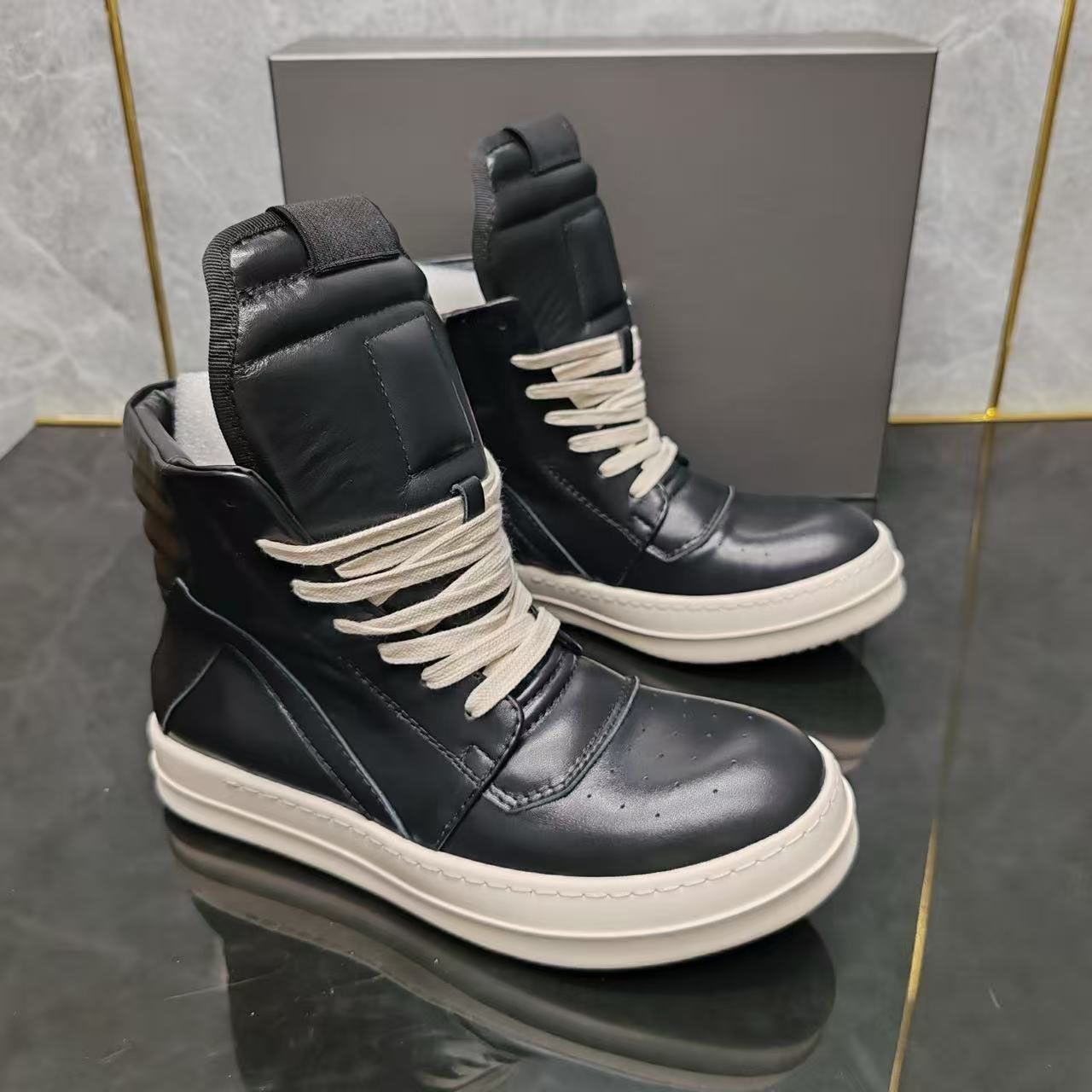 Designer Geobasket Sneakers Vintage Casual Running Shoes Runaway Low Top Genuine Leather Canvas Suede Runner Trainers Men Women Lace-up Shoe 35-46 - 6 of 9