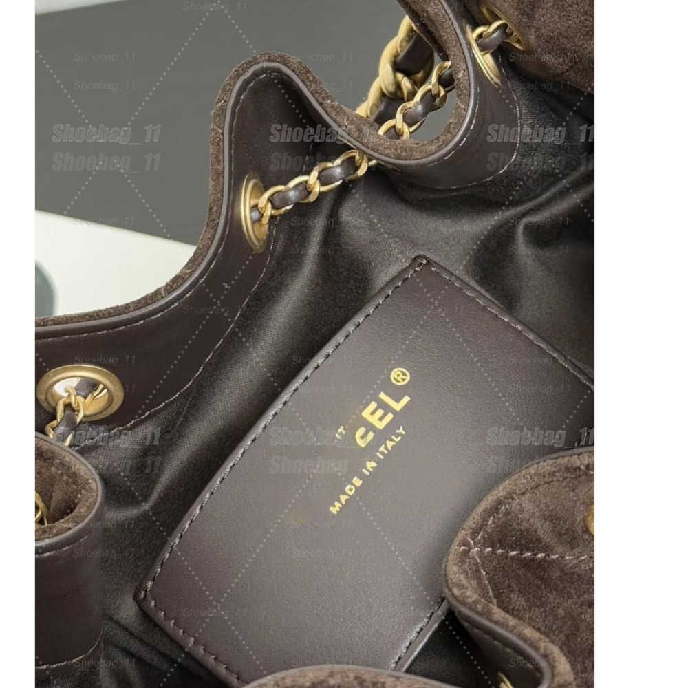 Evening Bags Designer shoulder diamond check long chain fashion bucket crossbody bag Big homeless person 25 suede leather grey casual luxury brand Medium hobo - 8 of 8