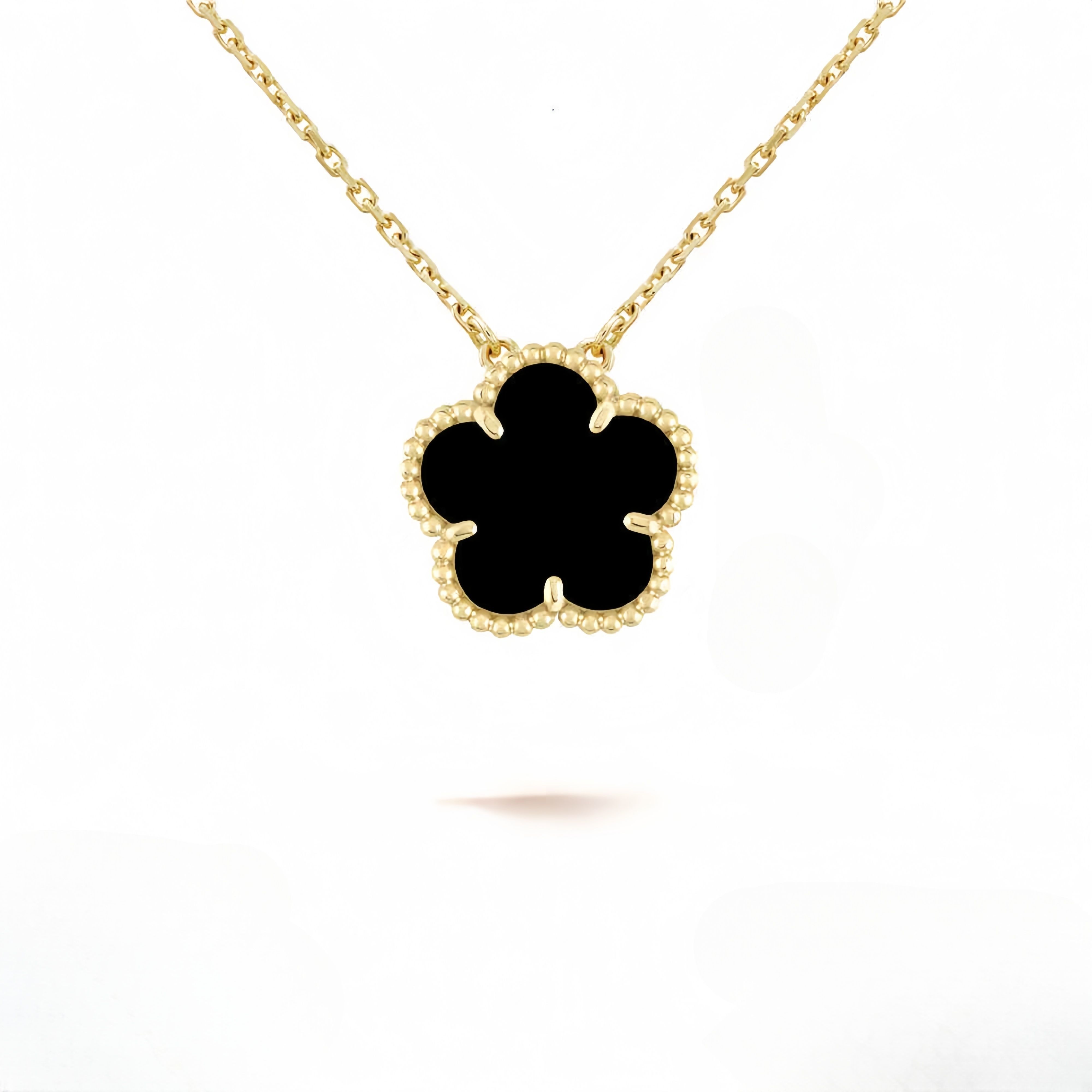5 flower jewelry luxury designer necklace clover necklace women mother of pearl diamond stainless steel chain plated gold pendant silver wedding necklaces woman - 3 of 9