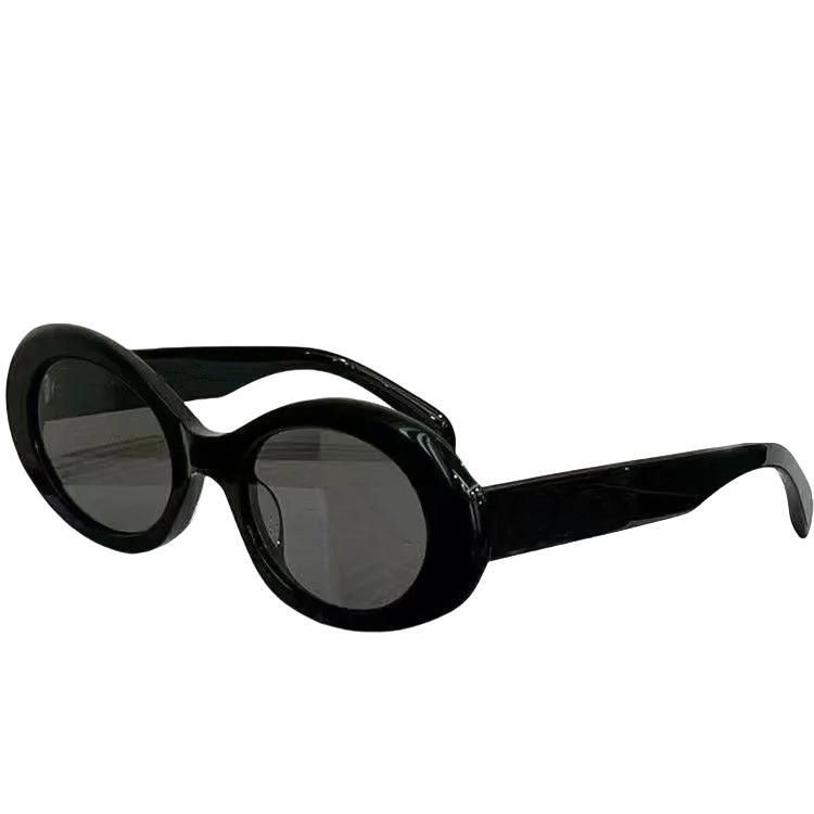 Fashion Luxury designer sunglasses for womens men glasses same Sunglasses as Polarize beach street photo small sunnies metal full frame with brown box sonnenbrille - 4 of 9