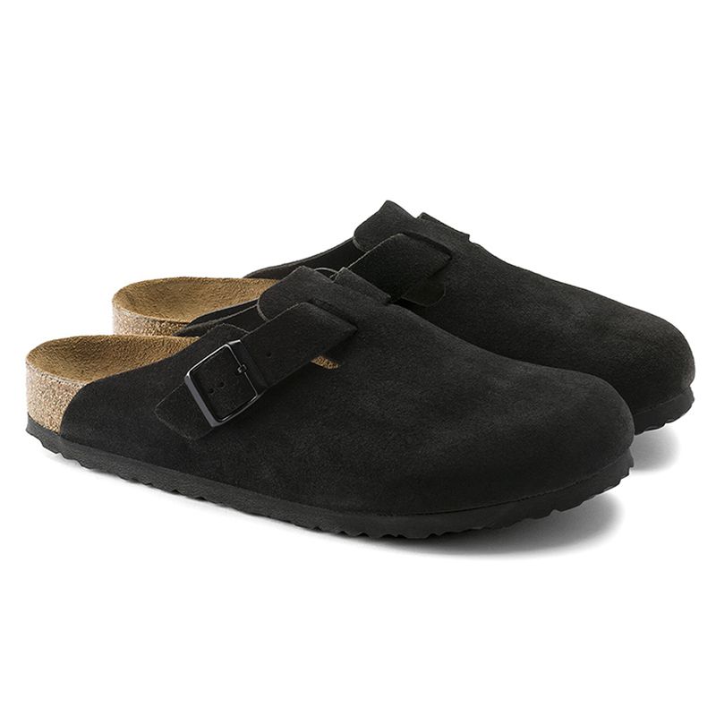 free shipping with box designer slippers men women clogs suede leather mules mens stylish slides outdoor comfortable sandals black brown sand grey shoes - 8 of 9
