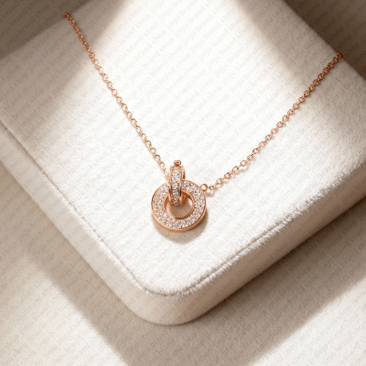 love necklace luxury jewelry designer necklace for woman circle pendant necklace with diamond 45cm screw necklace cross stone stainless steel necklace womens gift - 8 of 9