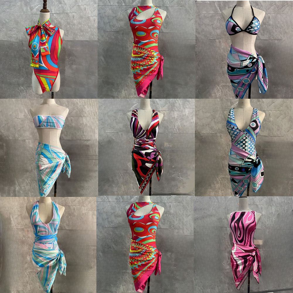 designer colorful bikini swimsuit jumpsuit bodysuit shapewear outfit Surf Wear Summer Beachwear grey Women Sexy Designer Swimsuits Bikinis Holiday Bathing Suits - 4 of 8