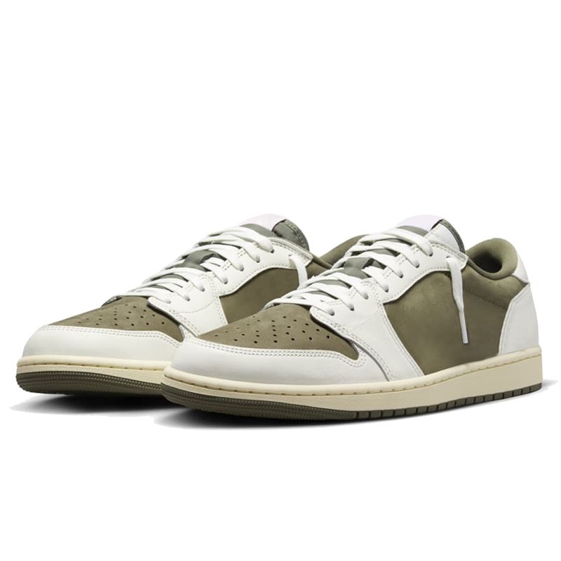 with box 1 1s low basketball shoes men women designer sneakers shy pink mocha olive black phantom blue velvet brown sports outdoor travis travi trainers scottshoes - 9 of 9