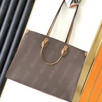 Tote bag brown and khaki flower