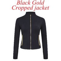 1 pc Black Gold cropped jacket