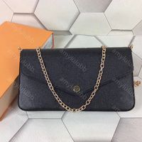 black embossed leather