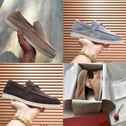Designer Men Women Woven Suede Loafers Slip On Driving Shoes Metal Pendant Soft Moccasins Outdoor Daily Walking Casual Breathable Footwear Top Quality 739 - zorviavip
