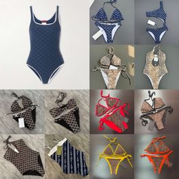 Designer Women's Bikini Swimwear Full Rhinestone Letter Swimsuit Summer Beach Vacation Luxury One Piece Swim suit Womens Sexy Slim Bikini Set - zorviavip